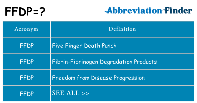 What does ffdp stand for
