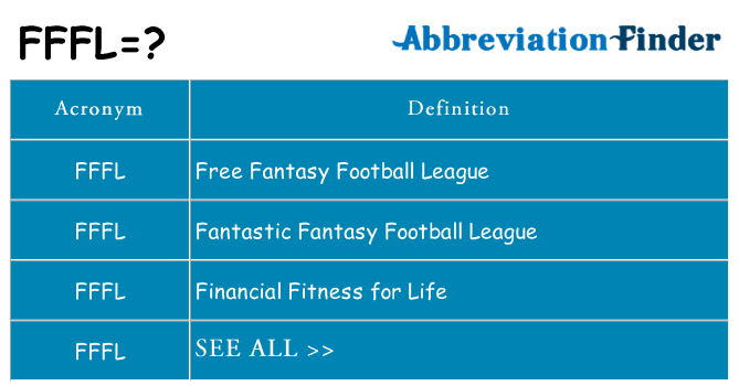 What does fffl stand for
