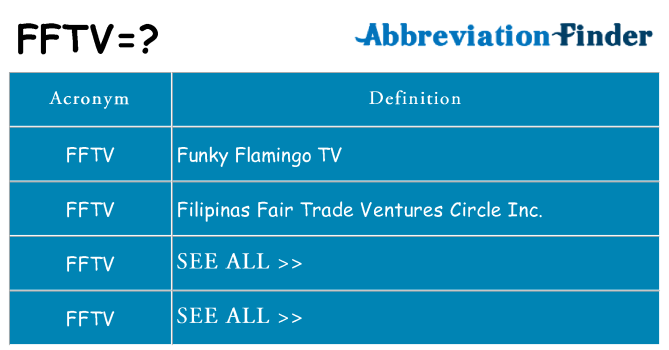 What does fftv stand for