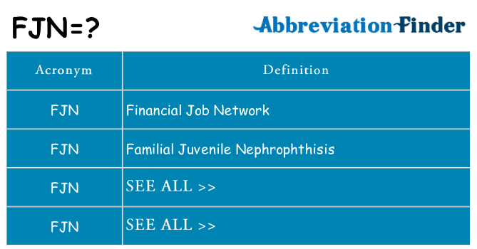 What does fjn stand for