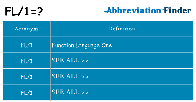 What does fl1 stand for