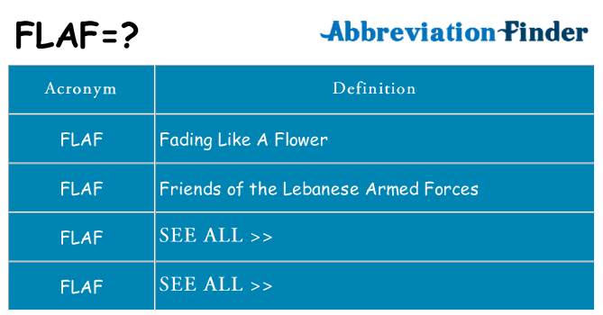 What does flaf stand for