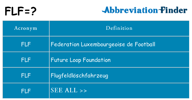 What does flf stand for