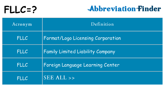 What does fllc stand for