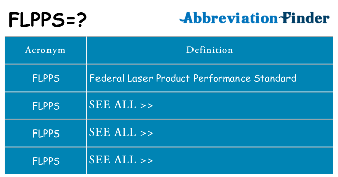 What does flpps stand for