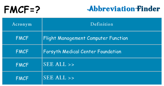 What does fmcf stand for