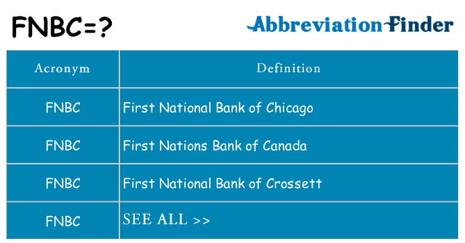 What does fnbc stand for