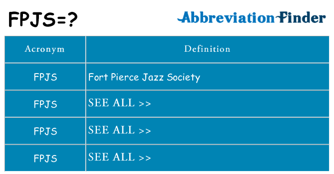What does fpjs stand for