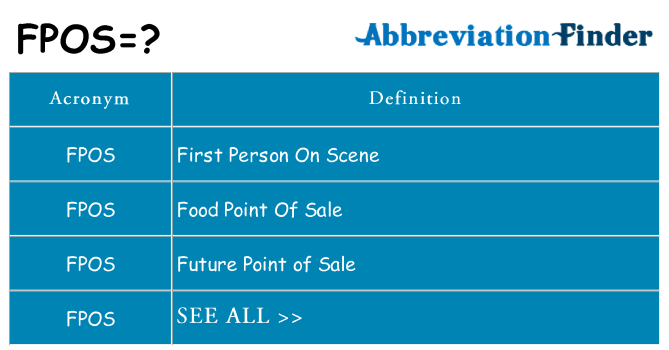 What does fpos stand for