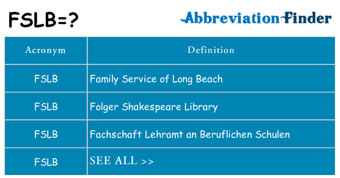 What does fslb stand for