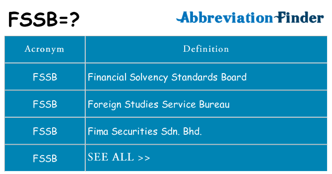 What does fssb stand for
