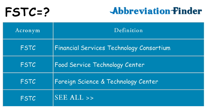 What does fstc stand for