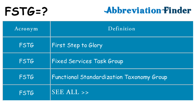 What does fstg stand for