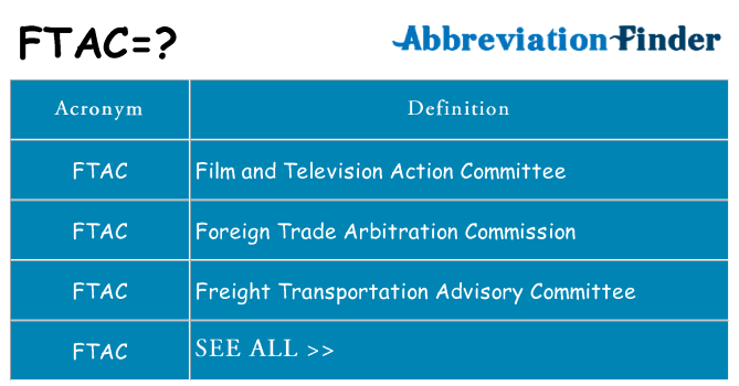 What does ftac stand for
