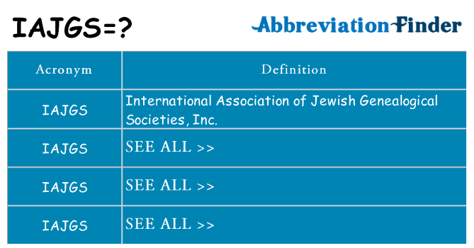 What does iajgs stand for