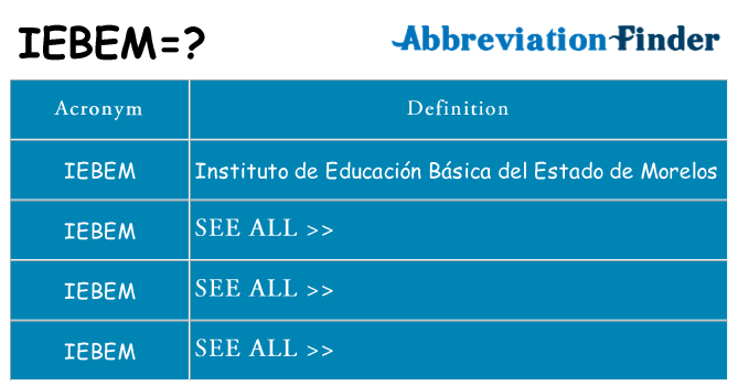 What does iebem stand for