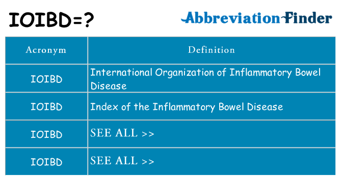 What does ioibd stand for