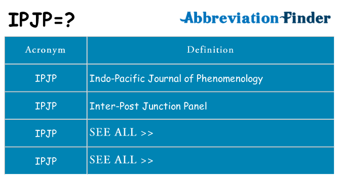 What does ipjp stand for