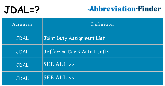 What does jdal stand for