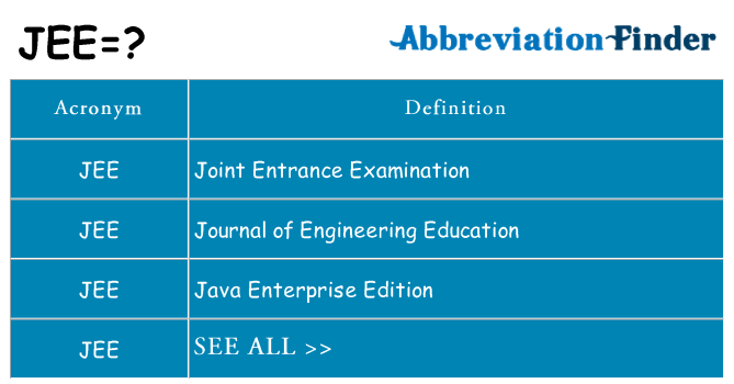 What does jee stand for