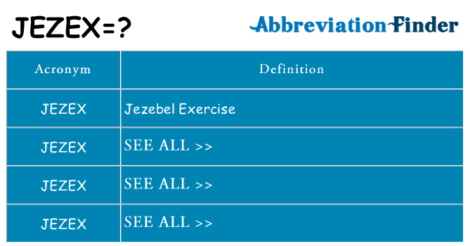 What does jezex stand for