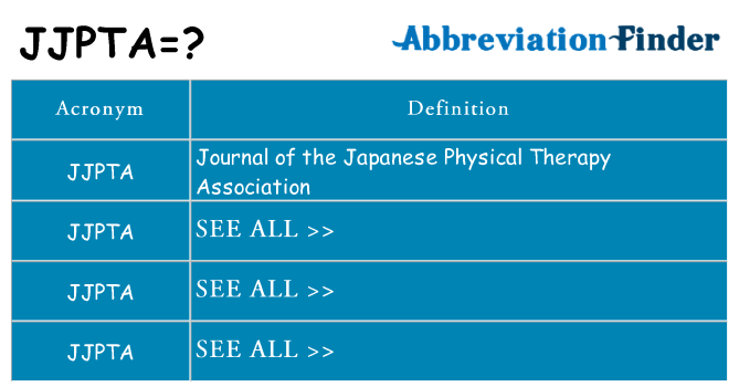 What does jjpta stand for