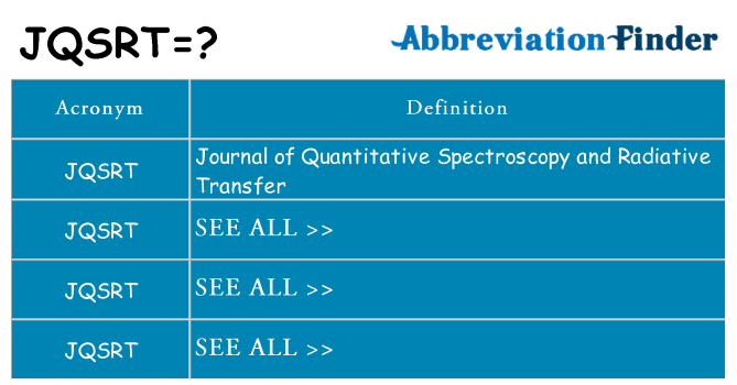 What does jqsrt stand for