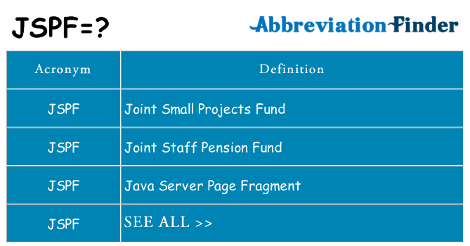 What does jspf stand for