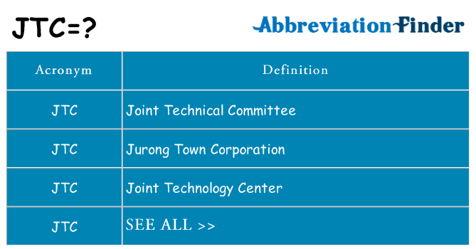 What does jtc stand for
