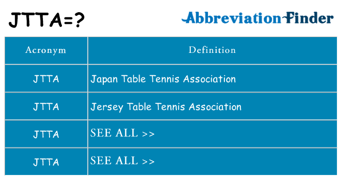 What does jtta stand for