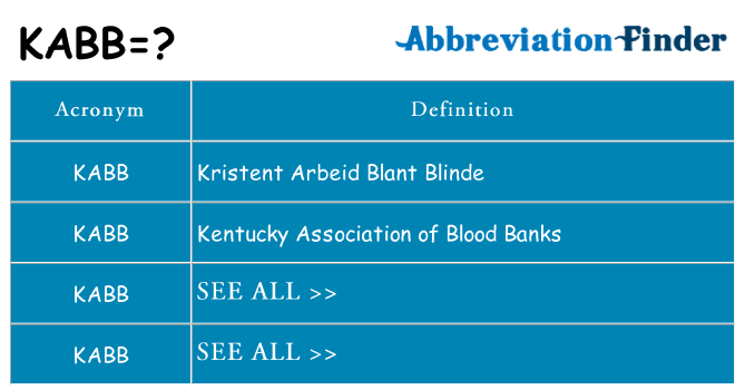 What does kabb stand for