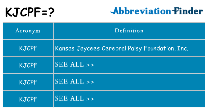 What does kjcpf stand for