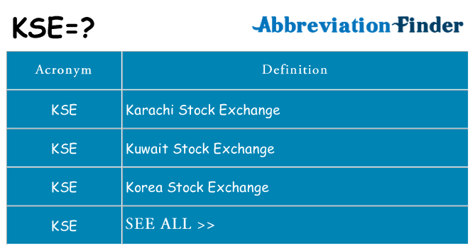 What does kse stand for