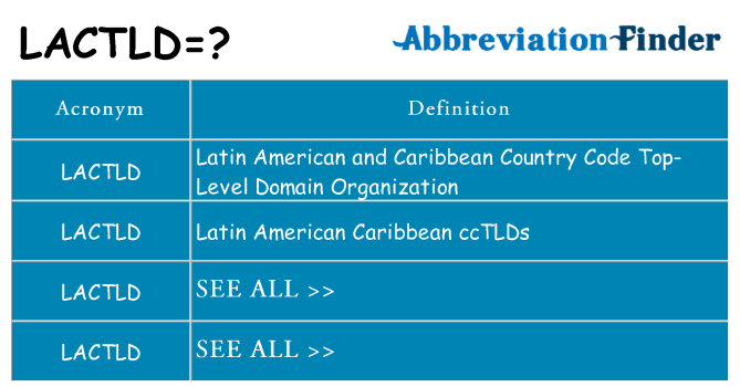 What does lactld stand for