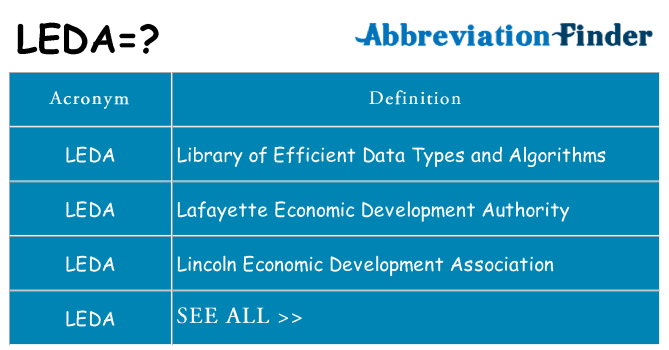 What does leda stand for