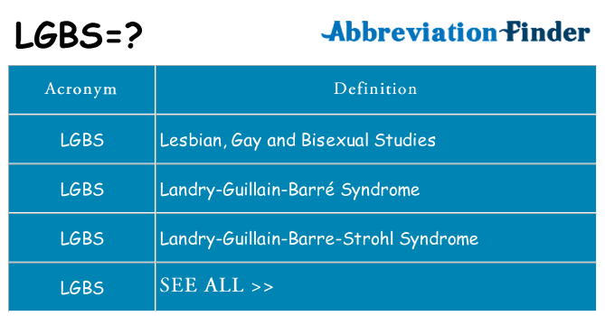 What does lgbs stand for