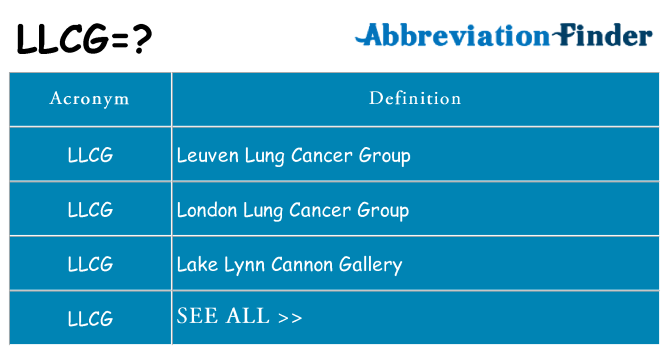 What does llcg stand for