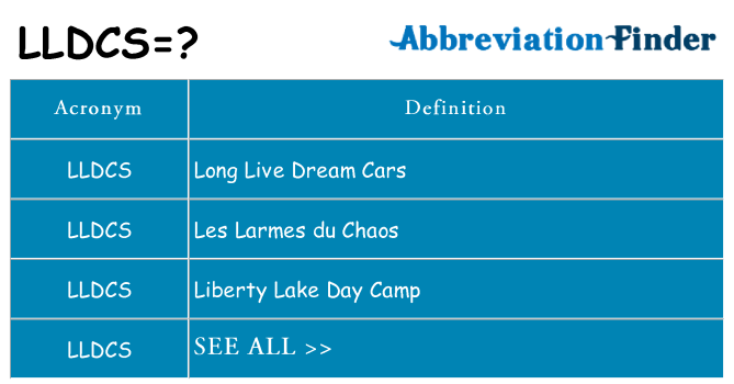 What does lldcs stand for