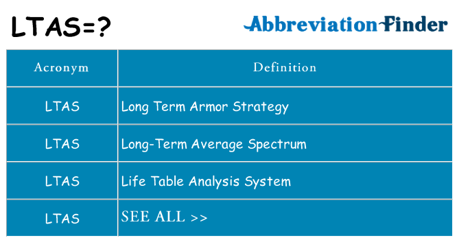 What does ltas stand for