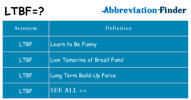 What does ltbf stand for