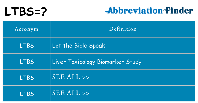 What does ltbs stand for