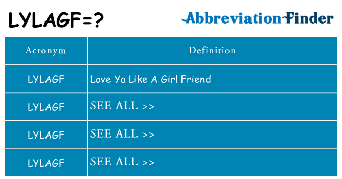 What does lylagf stand for