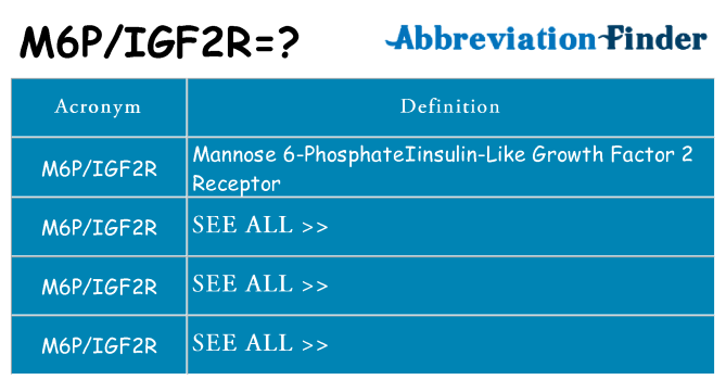 What does m6pigf2r stand for