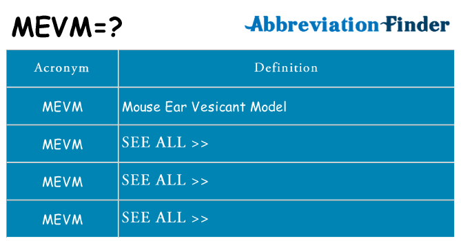 What does mevm stand for
