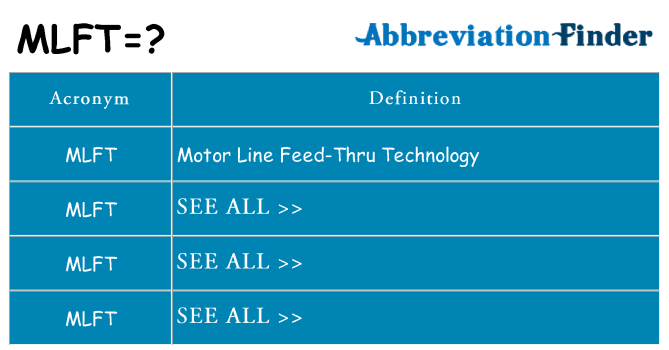 What does mlft stand for