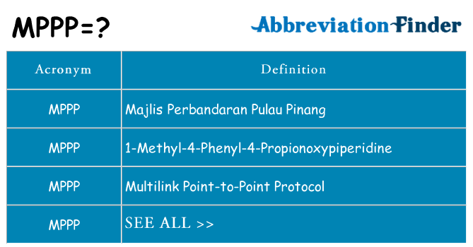 What does mppp stand for