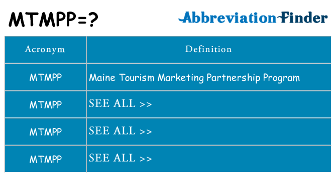 What does mtmpp stand for