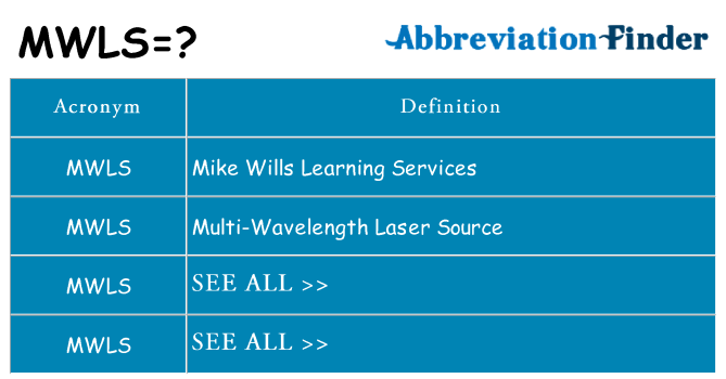 What does mwls stand for