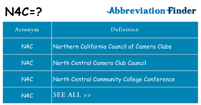 What does n4c stand for