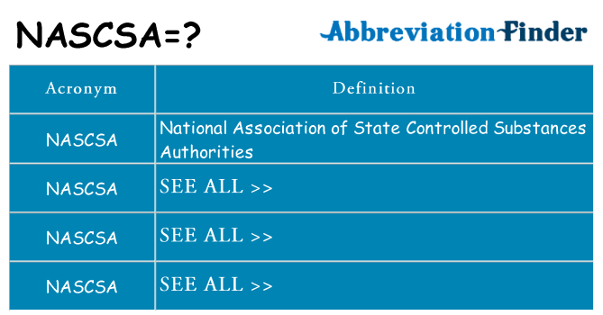 What does nascsa stand for